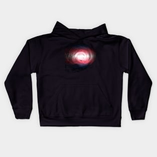 Trans Flag Galaxy Space Stars Kids Hoodie